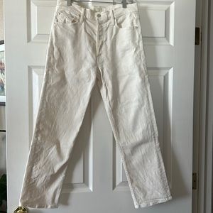Mother Denim The Tomcat in Cream Puffs, Size 30